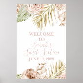 Boho Sweet 16 Welkomstbord Poster