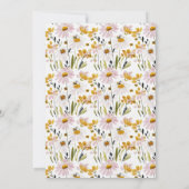 Boho Sweet as Can Bee Baby Shower Kaart (Achterkant)