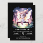 Boho Sweet Fairy Verjaardag Kaart (Voorkant / Achterkant)