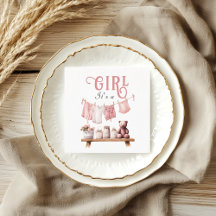 Boho Sweet is een meisje roze waslijn Baby shower