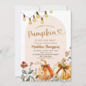 Boho Sweet Little Pumpkin op de weg Baby shower Kaart (Voorkant)