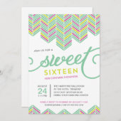 Boho Sweet Sixteen Kaart (Voorkant / Achterkant)