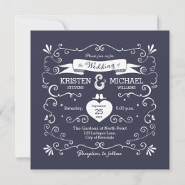 Boho Swirls (Changeable Background Color) Wedding