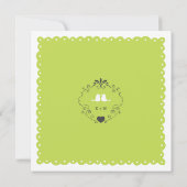 Boho Swirls, Curls, a Banner & Lovebird Wedding (Achterkant)