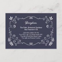 Boho Swirls (Verwisselbare kleur) Huwelijksinsert