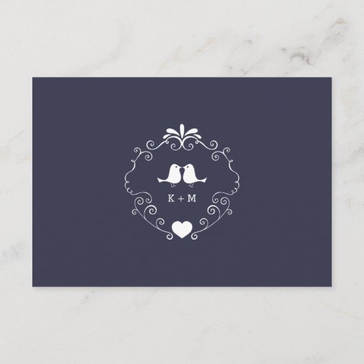 Boho Swirls (Verwisselbare kleur) Huwelijksinsert Informatiekaartje (Achterkant)