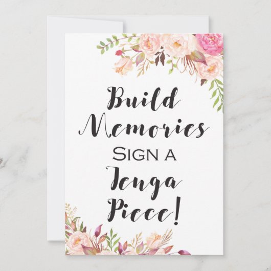 Boho Table Sign - Een geheugenbord maken Kaart (Voorkant)