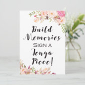 Boho Table Sign - Een geheugenbord maken Kaart (Staand voorkant)