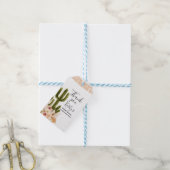 Boho Taco over Cactus Pink Flowers Dank je Label Cadeaulabel (Met Touw)