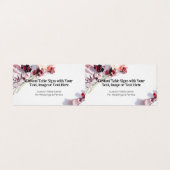 Boho Tafel Kaarten - Bloemen Trouwnummers (Buitenkant ongevouwen)