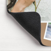 Boho Tan Minimalist Twee foto Afstuderen Muismat (Hoek)