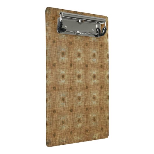 Boho Tapestry Pattern, Light Brown Mini Clipboard Klembord (Schuin)