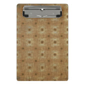 Boho Tapestry Pattern, Light Brown Mini Clipboard Klembord (Voorkant)