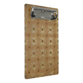 Boho Tapestry Pattern, Light Brown Mini Clipboard Mini Klembord (Schuin)