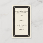 Boho Tarot celestial gramophone Visitekaartje (Achterkant)