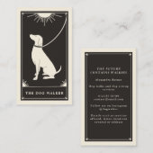 Boho Tarot Dog visitekaartje (Voorkant / Achterkant)