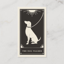 Boho Tarot Dog visitekaartje
