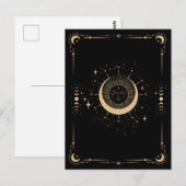 Boho tarot maan zon briefkaart (Voorkant / Achterkant)
