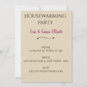 Boho Tassels Housewarming Party nodigt Kaart (Achterkant)