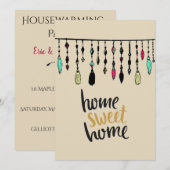 Boho Tassels Housewarming Party nodigt Kaart (Voorkant / Achterkant)