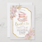 Boho Tea Party Bridal Shower Kaart (Voorkant)