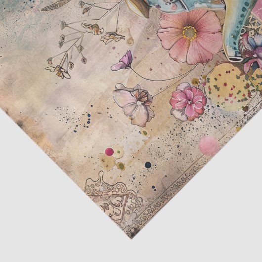 BOHO TEA PARTY DECOUPAGE TISSUEPAPIER (Detail)