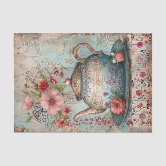 BOHO TEA PARTY DECOUPAGE TISSUEPAPIER (Voorkant)