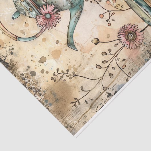 BOHO TEA PARTY DECOUPAGE TISSUEPAPIER (Detail)