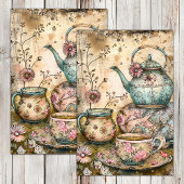 BOHO TEA PARTY DECOUPAGE TISSUEPAPIER