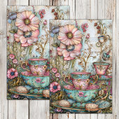 BOHO TEA PARTY DECOUPAGE TISSUEPAPIER