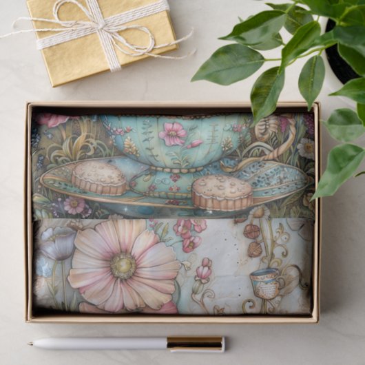 BOHO TEA PARTY DECOUPAGE TISSUEPAPIER (Geschenk)