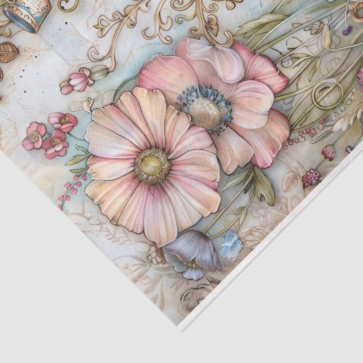 BOHO TEA PARTY DECOUPAGE TISSUEPAPIER (Detail)