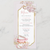 Boho  Tea Party Menu (Voorkant / Achterkant)
