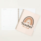 Boho Teacher Appreciation Modern Rainbow Planner (Display)