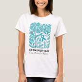 Boho Teal OCD Herstelfclub Mentale Gezondheid T-shirt (Voorkant)