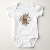 Boho Teddy Bear Baby Bodysuit (Voorkant)