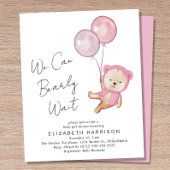 Boho Teddy Bear Baby Girl Shower