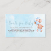 Boho Teddy Bear Baby shower Books for Baby Informatiekaartje (Voorkant)