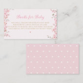 Boho Teddy Bear Baby shower Books for Baby Informatiekaartje (Voorkant / Achterkant)