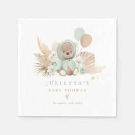 Boho Teddy Bear Baby shower Decoraties Servet