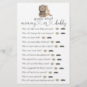 Boho Teddy Bear Baby shower raad eens wie er aan d (Voorkant)