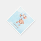 Boho Teddy Bear Baby shower Servet (Hoek)