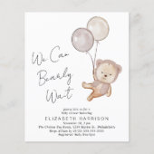 Boho Teddy Bear Balloons Baby shower (Voorkant)