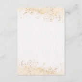 Boho Teddy Bear Blue Baby shower Diaper Informatiekaartje (Achterkant)