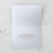 Boho Teddy Bear eerste verjaardagsfeestje Bedankkaart (Binnen)