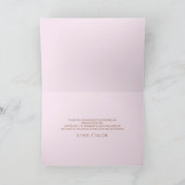 Boho Teddy Bear eerste verjaardagsfeestje Bedankkaart (Binnen)