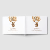 Boho Teddy Bear eerste verjaardagsfeestje Gastenboek (Volledig)