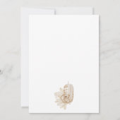 Boho Teddy Bear Gender Neutral Baby shower Kaart (Achterkant)