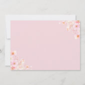 Boho Teddy Bear Girl Pink Bearly Wait Baby Shower Kaart (Achterkant)