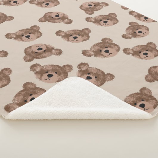 Boho Teddy Bear Kinderen Sherpa Deken (3/4)